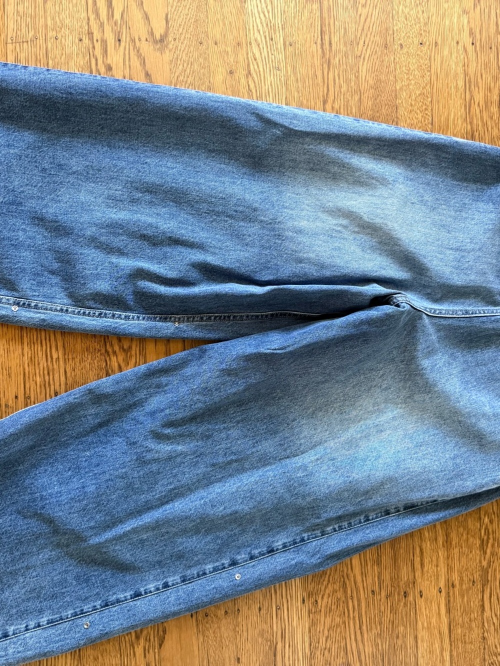 Tibi Spring Denim Triple Pleat NWOT 26S - Picture 4 of 6